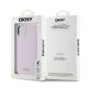 8. Etui DKNY Liquid Silicone Small Metal Logo MagSafe na iPhone 14 / 15 / 13 - różowe