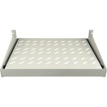 Półka wysuwana 19" 2U głęb. 350mm, kolor szary, 4 punkty mocowania ALANTEC