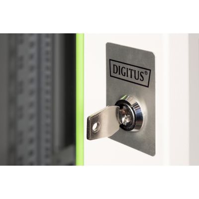 7. Digitus Szafa sieciowa wisząca Unique 19" 16U rack 600x450, drzwi szyba, szary, niedzielona, złożona, 100kg