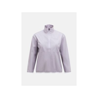 Kurtka damska PEAK PERFORMANCE W Half Zip Wind Jacket kolor szary