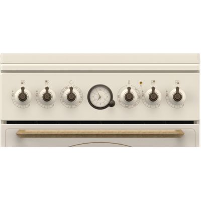 5. Kuchnia gazowo-elektryczna GORENJE GKS5B70CLI Retro | AirFry | termoobieg | AquaClean | kremowy