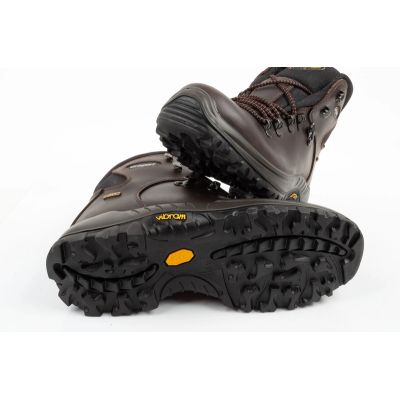 8. Grisport buty męskie trekkingowe Marrone skóra wodoodporne za kostkę