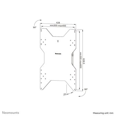14. Neomounts WL85-515BL16 uchwyt do telewizorów 190,5 cm (75") Czarny