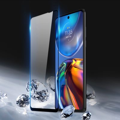 4. Dux Ducis 10D Tempered Glass wytrzymałe szkło hartowane 9H na cały ekran z ramką Motorola Moto E32 czarny (case friendly)