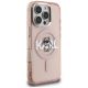 4. Etui Karl Lagerfeld IML Choupette Sketch Logo MagSafe na iPhone 16 Pro - różowe