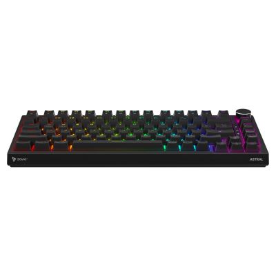5. SAVIO KLAWIATURA MAGNETYCZNA ASTRAL BLACK OUTEMU WHITE JADE RGB