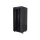 10. LANBERG SZAFA STOJĄCA RACK 19" 27U 600X600 DRZWI SZKLANE LCD CZARNA FF01-6627-12BL (FLAT PACK)