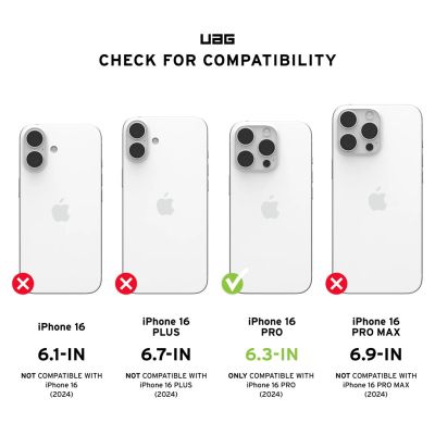 7. UAG Essential Armor Magsafe - obudowa ochronna do iPhone 16 Pro kompatybilna z MagSafe (black)