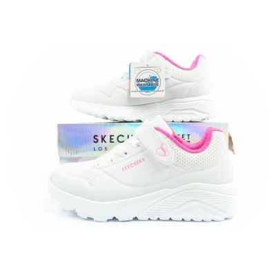 10. Skechers Uno Lite buty sneakersy sportowe dziecięce białe wygodne
