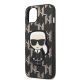 6. Etui Karl Lagerfeld Monogram Ikonik Patch na iPhone 13 mini - czarne
