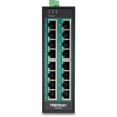 2. TRENDnet Industrie Switch 16 Port Gbit PoE+  DIN-Rail Metall