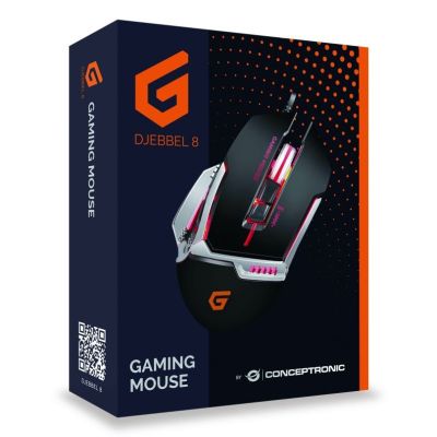 9. Conceptronic DJEBBEL 8 myszka Gaming Dla praworęcznych USB Typu-A Optyczny 4000 DPI