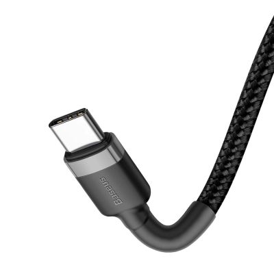 5. Kabel Baseus CATKLF-HG1 USB-C - USB-C PD QC 60W 3A 480Mb/s 2m - czarno-szary