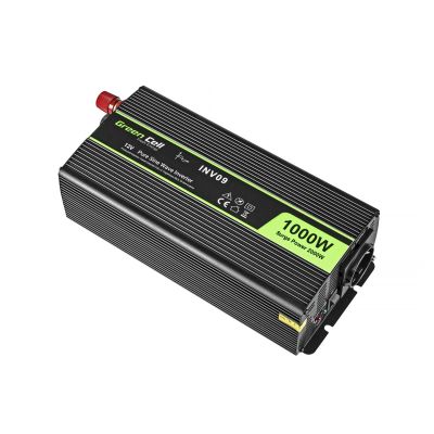 2. GREEN CELL PRZETWORNICA INV09 12V-230V 1000W/2000W CZYSTA SINUSOIDA