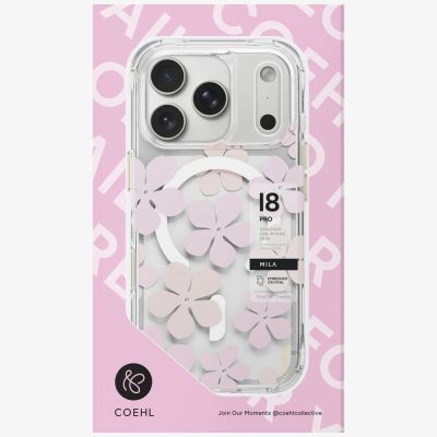 5. Etui UNIQ Coehl Mila Magnetic Charging na iPhone 18 Pro / 17 Pro - różowe