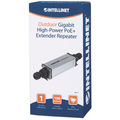 8. INTELLINET GIGABITOWY EXTENDER SYGNAŁU POE/POE+ 1-