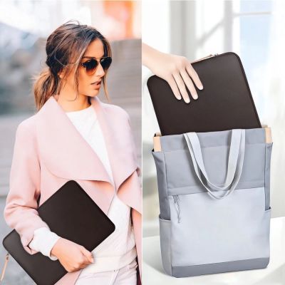 14. Torba Tech-Protect Fleece na laptopa 13-14" - brązowa