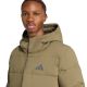 11. Kurtka męska adidas Helionic Climawarm Hoodie oliwkowa JX0580