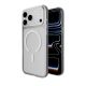 9. Etui Puro Lite Mag TPU+PC kompatybilne z MagSafe na iPhone 17 Pro - przezroczyste z białym pierścieniem