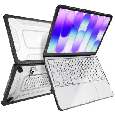 4. Etui Tech-Protect Kevlar Pro na MacBook Neo 13" 2026 - czarno-przezroczyste