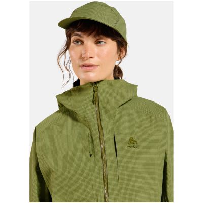 2. Czapka UNI ODLO Cap PERFORMANCE WATERPROOF GRAPHIC zielona