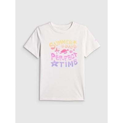 5. T-shirt bawełniany dziewczęcy 4F 4FJRSS26TTSHF3913-10S