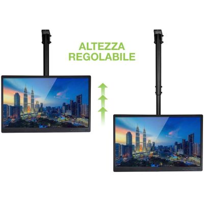8. Techly ICA-CPLB 922L uchwyt do tablic informacyjnych 106,7 cm (42") Czarny