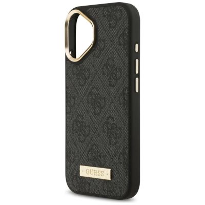 6. Etui Guess 4G Logo Plate MagSafe na iPhone 17 - czarne