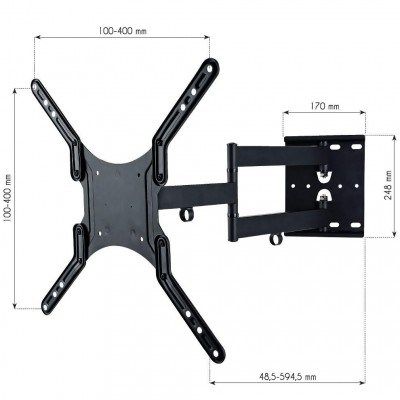 16. TECHLY UCHWYT ŚCIENNY TV LED/LCD 23-55 CALI 45KG O