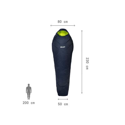 3. Śpiwór MILLET Baikal 1100 Long granatowy