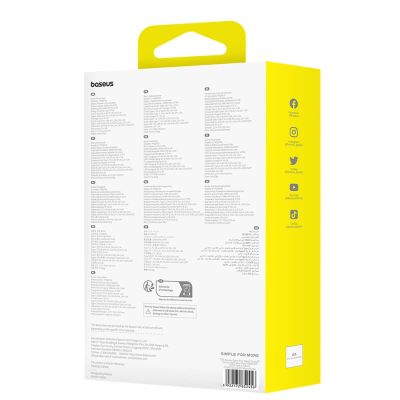 8. Powerbank Baseus Qpow Pro+ 10000mAh 22.5W z wbudowanym kablem USB-C z wyświetlaczem - fioletowy