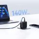 12. Ładowarka sieciowa Baseus EnerFill FH11 GaN 140W 3xUSB-C + 1xUSB-A - czarna