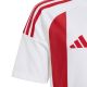 3. Koszulka dla dzieci adidas Striped 24 Jersey biało-czerwona IW2133