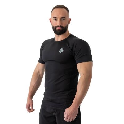 3. Rashguard krótki rękaw czarny BlackRS - S