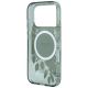 6. Etui Guess IML Flowers Pearl Strap MagSafe na iPhone 18 Pro / 17 Pro - zielone