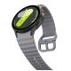 3. Pasek Tech-Protect Silicone Sport na Samsung Galaxy Watch 4 / 5 / 5 Pro / 6 / 7 / FE - szary