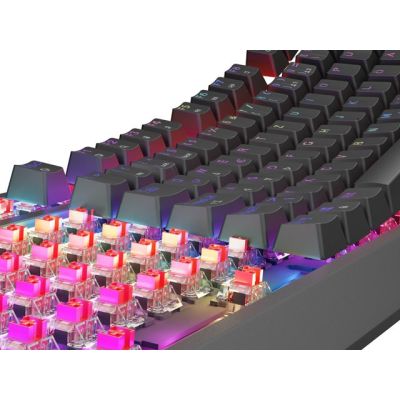 13. KLAWIATURA DLA GRACZY GENESIS THOR 230 TKL DE RGB MECHANICZNA OUTEMU RED CZARNA HOT SWAP