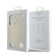 8. Etui Guess Grained Ring MagSafe na iPhone 16 - beżowe