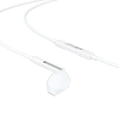 4. Słuchawki przewodowe Acefast L13 douszne z mikrofonem USB-C - białe
