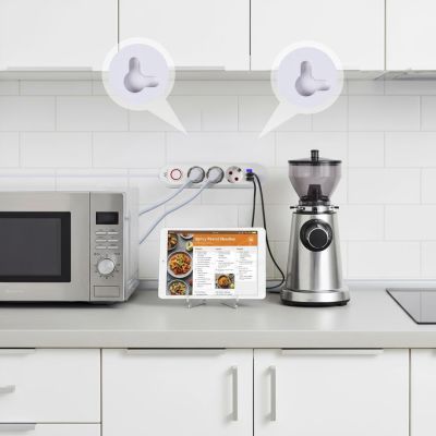 9. MACLEAN LISTWA ZASILAJĄCA, PRZEDŁUŻACZ 3 GNIAZDA + 3XUSB, 110-240V AC 50/60HZ, 2.1A MAX 2500W, 1,5M, BIAŁA MCE394 W