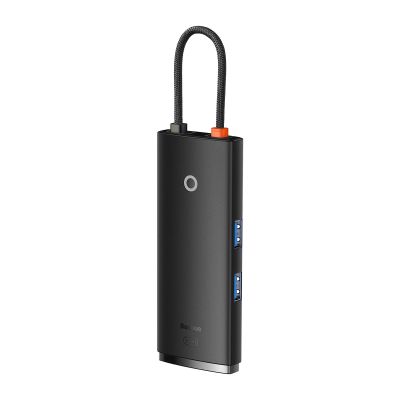9. Baseus Lite Series wielofunkcyjny HUB USB Typ C - 2 x USB 3.0 / USB Typ C PD / HDMI 1,4 / SD/TF czarny (WKQX050101)