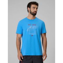 T-shirt regular z nadrukiem męski 4F 4FRSS26TTSHM4039-33S