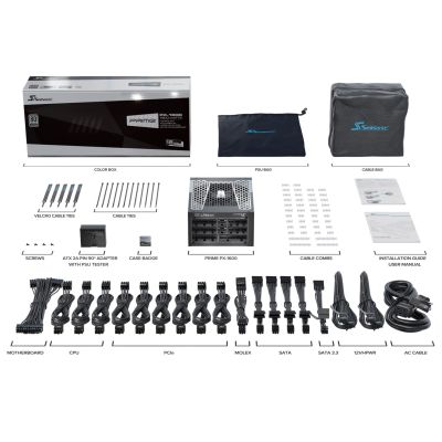 11. Seasonic ATX3-PRIME-PX-1600 moduł zasilaczy 1600 W 20+4 pin ATX ATX Czarny