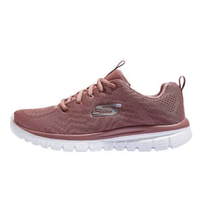 10. Buty sportowe damskie różowe Skechers Graceful Get Connected (12615-MVE)