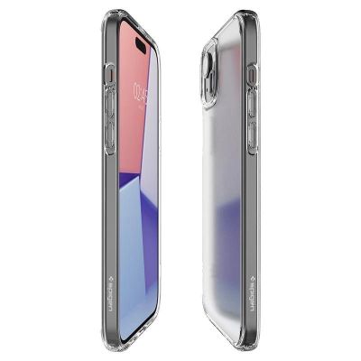 12. Etui Spigen Ultra Hybrid na iPhone 15 Plus - przezroczysto-matowe