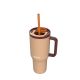 25. Kubek termiczny ze słomką Kambukka Rio Tumbler 950ml, Almond Dream
