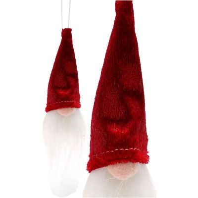 8. ZAWIESZKA DEKORACYJNA MIKOŁAJ 11CM CZERWONY
