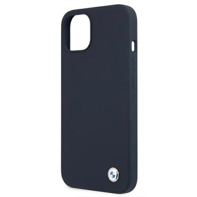 5. Etui BMW Silicone Signature na iPhone 13 mini - granatowe