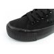 15. Lee Cooper buty sportowe damskie trampki z tkaniny platforma czarne