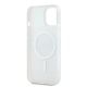 7. Etui DKNY IML Mono & Stripe MagSafe na iPhone 15 / 14 / 13 - beżowe
